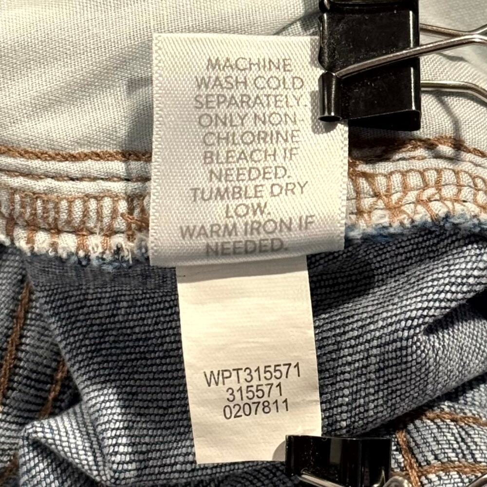 NWT J Jill Jeans Curvy High Rise Straight Crop Blue Raw Hem 10 Minimalist Casual - Picture 6 of 7
